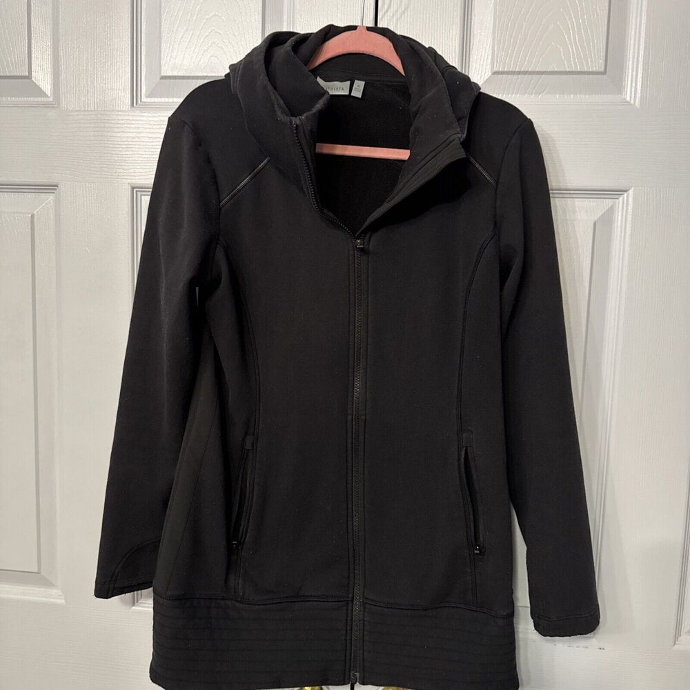 Athleta Black Hooded Jacket